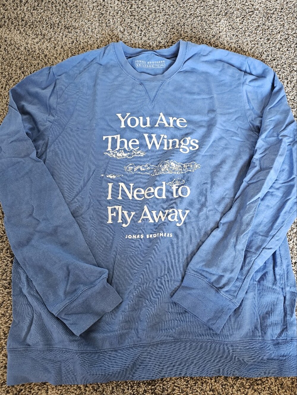 Jonas Brothers 'Wings' Blue Crewneck